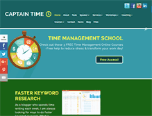 Tablet Screenshot of captaintime.com